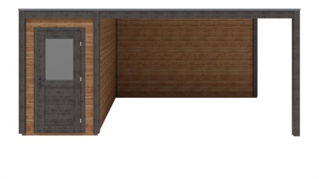 Casetta da giardino in legno Veya 5.56x3.09 m - 17.18 m2 - 28 mm - impregnata