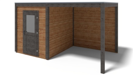 Casetta da giardino in legno Luma 4.56x2.59 m - 11.81 m2 - 28 mm - impregnata