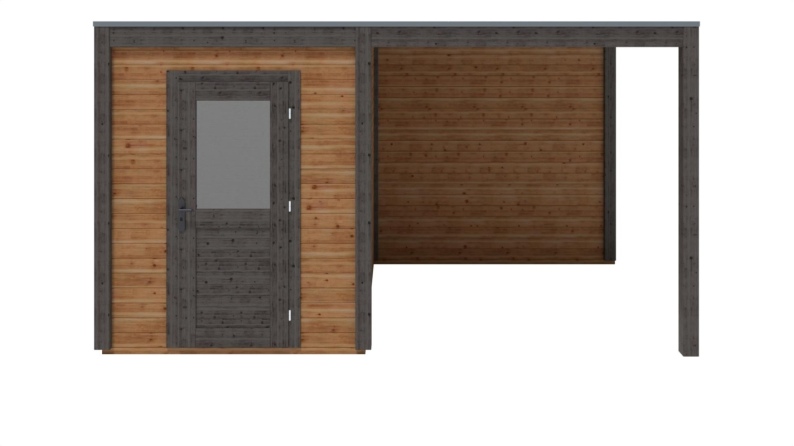 Casetta da giardino in legno Luma 4.56x2.59 m - 11.81 m2 - 28 mm - impregnata