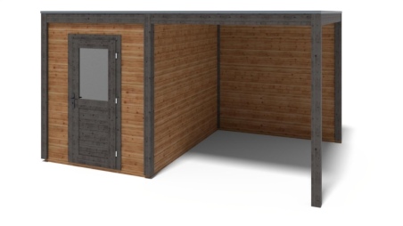 Casetta da giardino in legno Luma 4.56x3.09 m - 14.09 m2 - 28 mm - impregnata