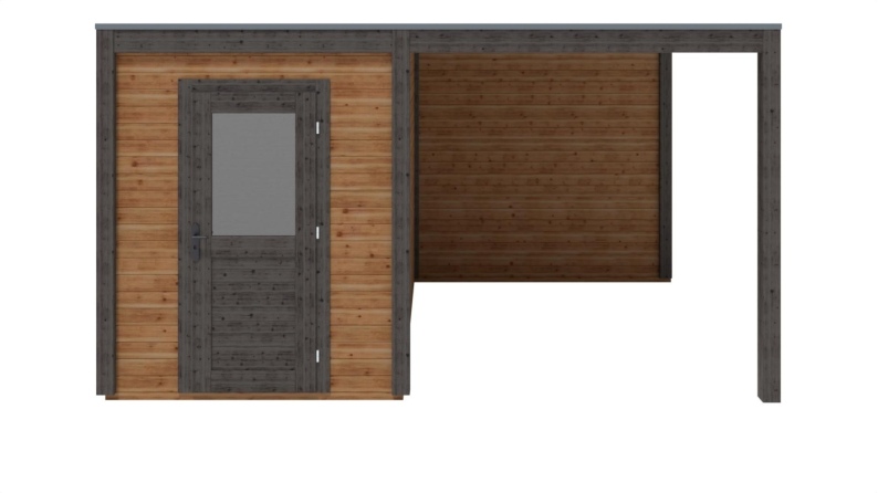 Casetta da giardino in legno Luma 4.56x3.09 m - 14.09 m2 - 28 mm - impregnata