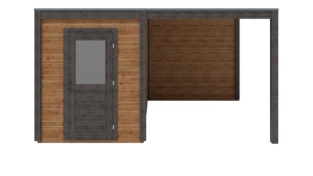 Casetta da giardino in legno Luma 4.56x3.09 m - 14.09 m2 - 28 mm - impregnata