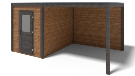 Casetta da giardino in legno Luma 5.06x3.09 m - 15.64 m2 - 28 mm - impregnata