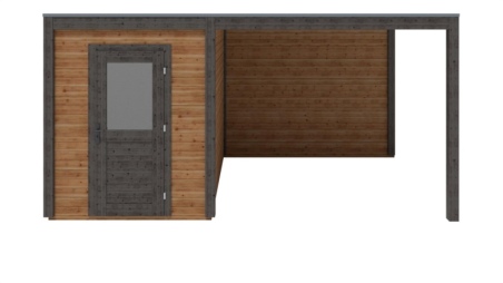 Casetta da giardino in legno Luma 5.06x3.09 m - 15.64 m2 - 28 mm - impregnata