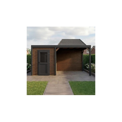 Casetta da giardino in legno Luma 6.06x3.09 m - 18.73 m2 - 28 mm - impregnata