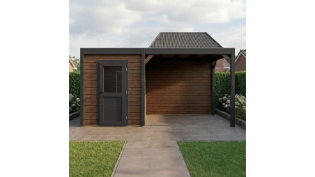 Casetta da giardino in legno Luma 6.06x3.09 m - 18.73 m2 - 28 mm - impregnata