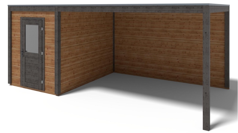 Casetta da giardino in legno Luma 6.06x3.09 m - 18.73 m2 - 28 mm - impregnata