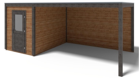 Casetta da giardino in legno Luma 6.06x3.09 m - 18.73 m2 - 28 mm - impregnata