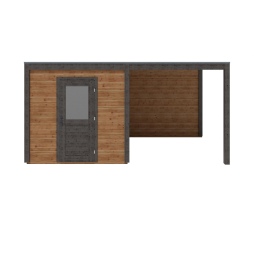 Casetta da giardino in legno Nexa 5.06x2.59 m - 13.11 m2 - 28 mm - impregnata