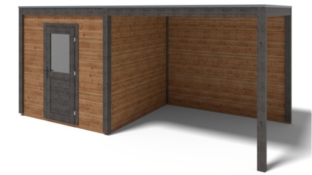 Casetta da giardino in legno Nexa 5.56x2.59 m - 14.4 m2 - 28 mm - impregnata