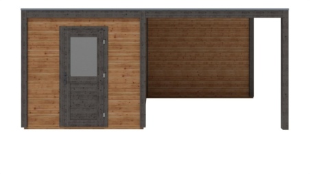 Casetta da giardino in legno Nexa 5.56x2.59 m - 14.4 m2 - 28 mm - impregnata