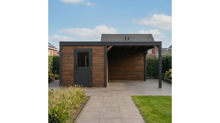 Casetta da giardino in legno Nexa 5.06x3.09 m - 15.64 m2 - 28 mm - impregnata