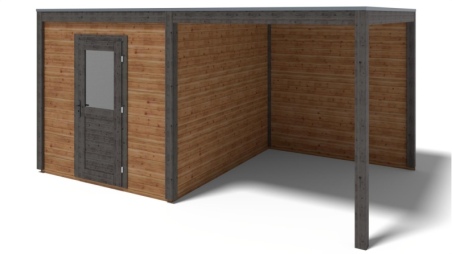 Casetta da giardino in legno Nexa 5.06x3.09 m - 15.64 m2 - 28 mm - impregnata