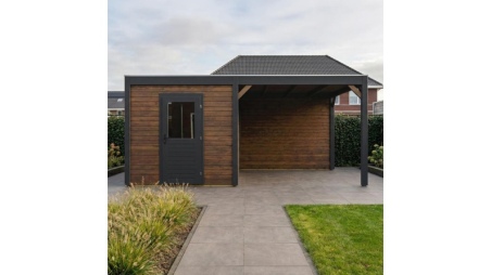 Casetta da giardino in legno Nexa 5.56x3.09 m - 17.18 m2 - 28 mm - impregnata