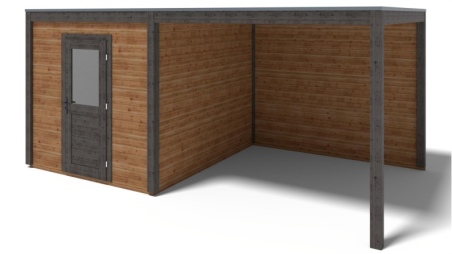 Casetta da giardino in legno Nexa 5.56x3.09 m - 17.18 m2 - 28 mm - impregnata