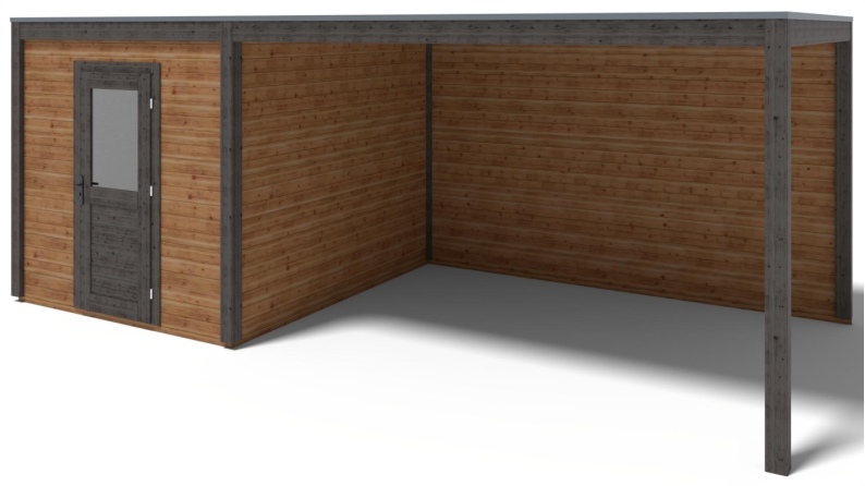 Casetta da giardino in legno Nexa 6.56x3.09 m - 20.27 m2 - 28 mm - impregnata