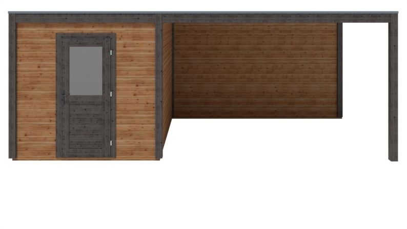 Casetta da giardino in legno Nexa 6.56x3.09 m - 20.27 m2 - 28 mm - impregnata