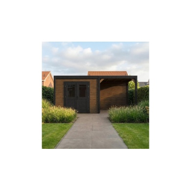 Casetta da giardino in legno Sora 5.56x2.59 m - 14.4 m2 - 28 mm - impregnata