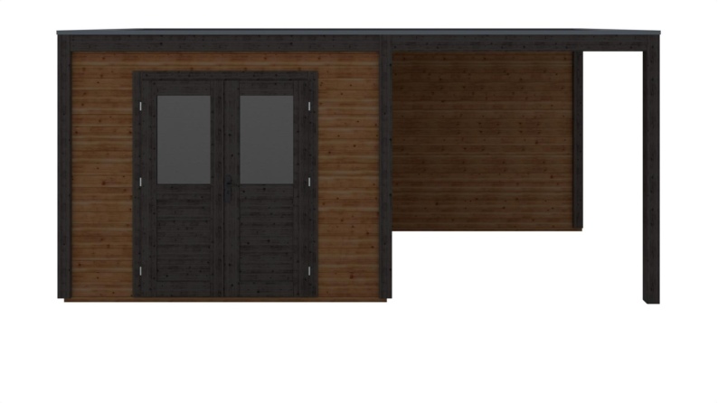 Casetta da giardino in legno Sora 5.56x2.59 m - 14.4 m2 - 28 mm - impregnata