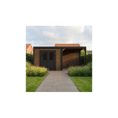 Casetta da giardino in legno Sora 5.56x3.09 m - 17.18 m2 - 28 mm - impregnata