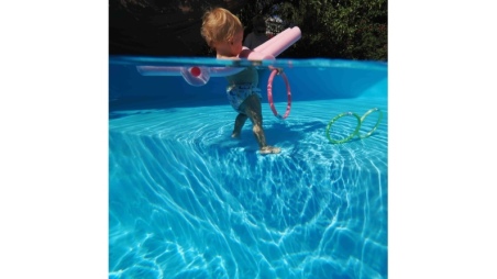 Piscina in legno NEMO 4.3 x 3 – H.1.18 m con spiaggia, sabbia, con supporti da cementare