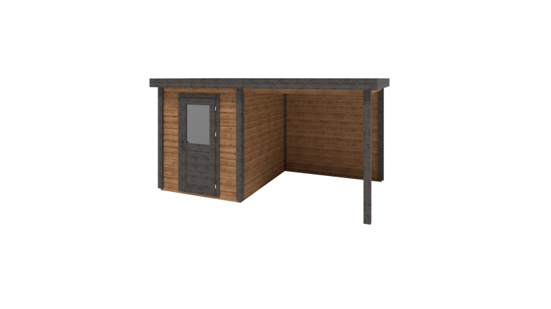 Casetta da giardino in legno Vala 4.56x2.59 m - 11.81 m2 - 28 mm - impregnata