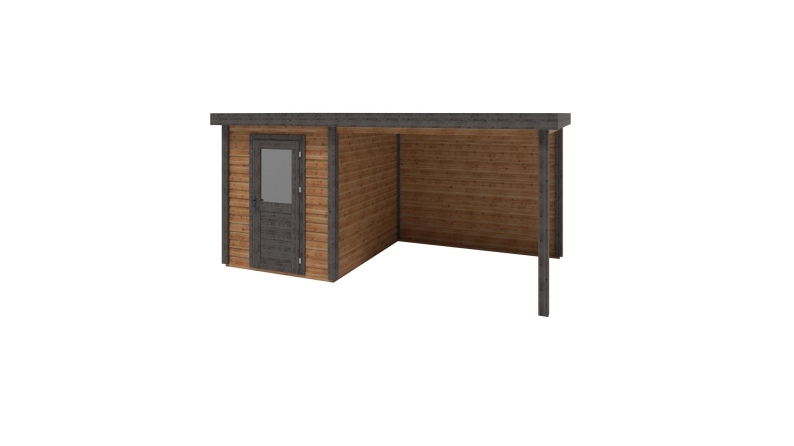 Casetta da giardino in legno Vala 5.06x2.59 m - 13.1 m2 - 28 mm - impregnata