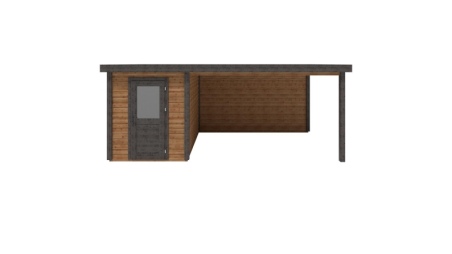 Casetta da giardino in legno Vala 6.06x3.09 m - 18.72 m2 - 28 mm - impregnata