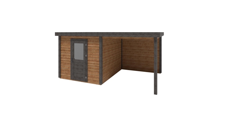 Casetta da giardino in legno Rava 5.06x3.09 m - 15.63 m2 - 28 mm - impregnata