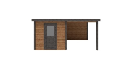 Casetta da giardino in legno Rava 5.06x3.09 m - 15.63 m2 - 28 mm - impregnata