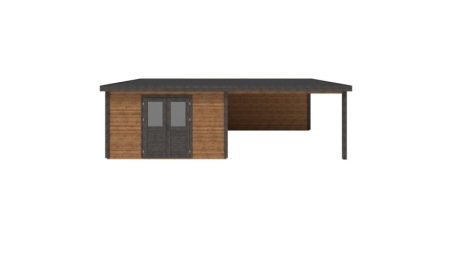 Casetta da giardino in legno Freya 8.06x4.09 m - 32.96 m2 - 28 mm - impregnata