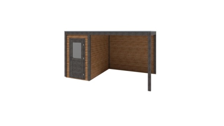 Casetta da giardino in legno Veya 4.56x2.59 m - 11.81 m2 - 28 mm - impregnata