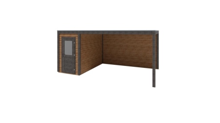 Casetta da giardino in legno Veya 5.56x3.09 m - 17.18 m2 - 28 mm - impregnata