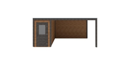 Casetta da giardino in legno Veya 5.56x3.09 m - 17.18 m2 - 28 mm - impregnata