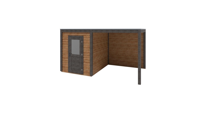 Casetta da giardino in legno Luma 4.56x2.59 m - 11.81 m2 - 28 mm - impregnata