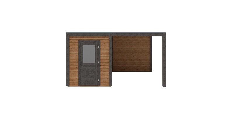 Casetta da giardino in legno Luma 4.56x2.59 m - 11.81 m2 - 28 mm - impregnata