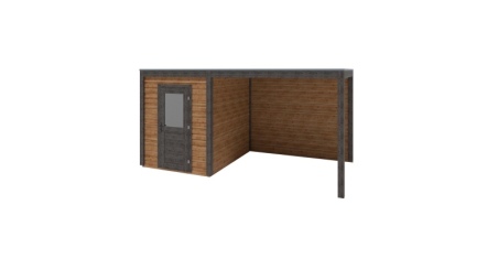 Casetta da giardino in legno Luma 5.06x2.59 m - 13.11 m2 - 28 mm - impregnata