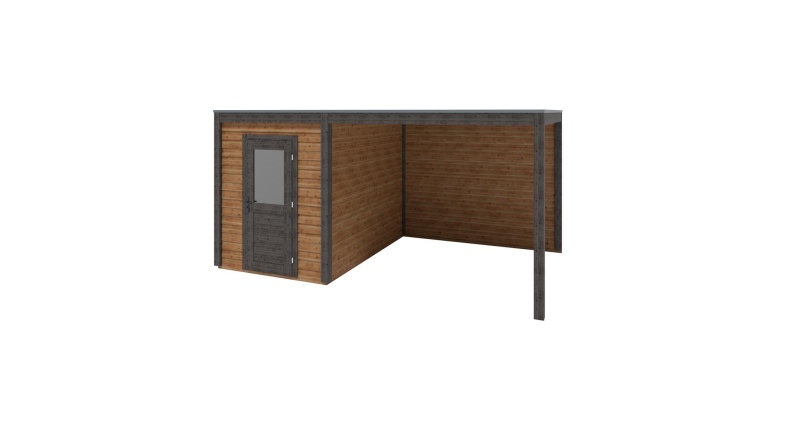 Casetta da giardino in legno Luma 5.06x3.09 m - 15.64 m2 - 28 mm - impregnata