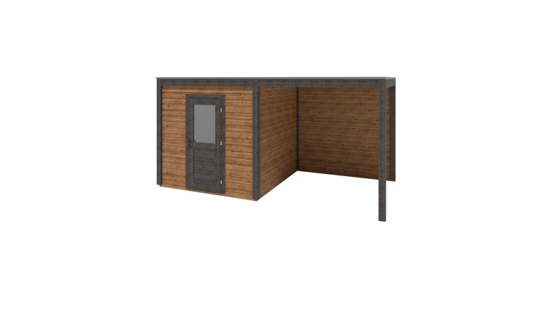 Casetta da giardino in legno Nexa 5.06x2.59 m - 13.11 m2 - 28 mm - impregnata