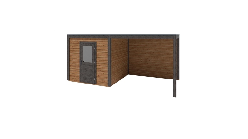 Casetta da giardino in legno Nexa 5.56x2.59 m - 14.4 m2 - 28 mm - impregnata