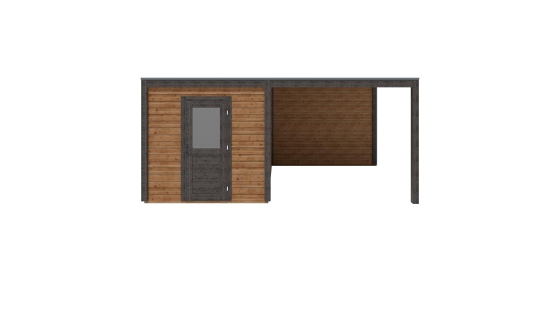 Casetta da giardino in legno Nexa 5.56x3.09 m - 17.18 m2 - 28 mm - impregnata