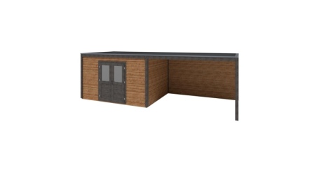 Casetta da giardino in legno Nova 8.06x3.09 m - 24.91 m2 - 28 mm - impregnata