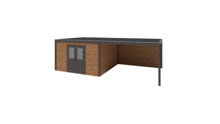 Casetta da giardino in legno Nova 8.06x4.09 m - 32.96 m2 - 28 mm - impregnata