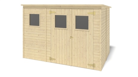Casetta da giardino in legno 4.86 m2 - 2.7x1.8 m - 12.5 mm