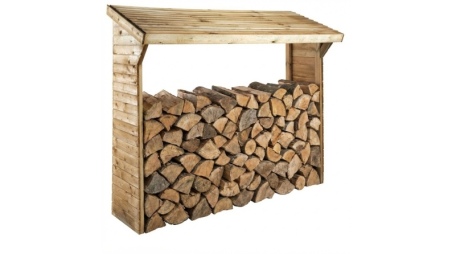 Capannone per legna 1.55 m3 - 2x0.5 m - H.1.85 m - Trattata