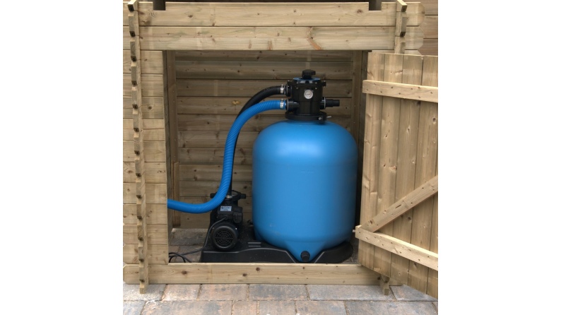 Armadietto da giardino per piscina per attrezzature 1.2x0.89 m H.1.26 m - Impregnato