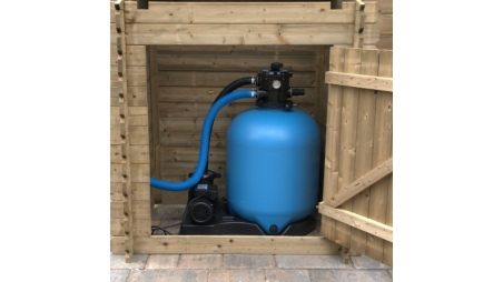 Armadietto da giardino per piscina per attrezzature 1.2x0.89 m H.1.26 m - Impregnato