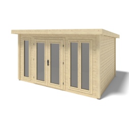 Casetta da giardino in legno Kira 4,04x3,09 m - 12 m2 - 34 mm