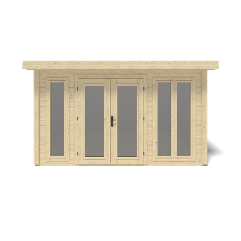Casetta da giardino in legno Kira 4,04x3,09 m - 12 m2 - 34 mm
