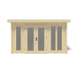 Casetta da giardino in legno Kira 4,04x3,09 m - 12 m2 - 34 mm